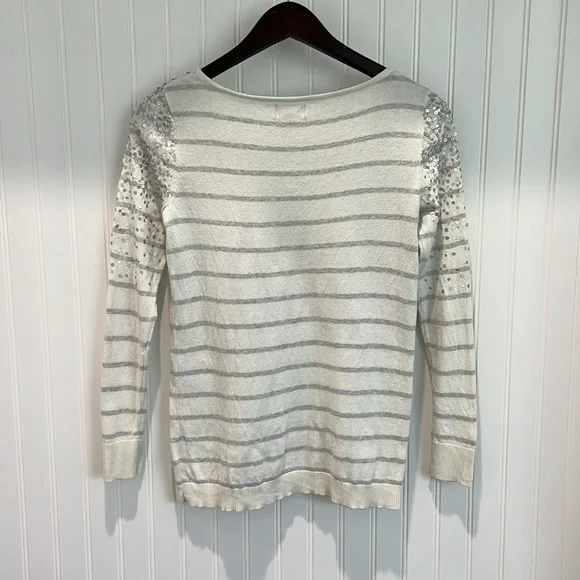 ✨ Sequin and Striped Sweater - Picture 3 of 6